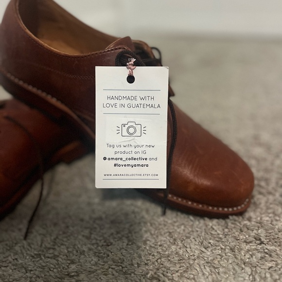 NWT Handmade Men’s Guatemalan Leather Loafers Size 11 - Picture 5 of 12